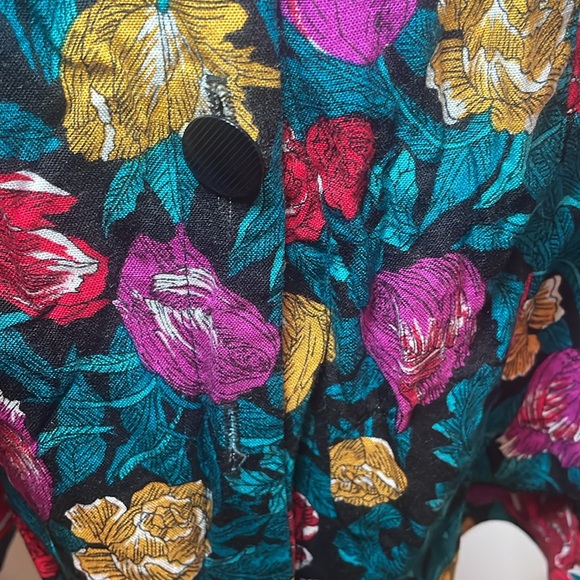 Vintage floral Robbie Bee Peplum top - Picture 4 of 5